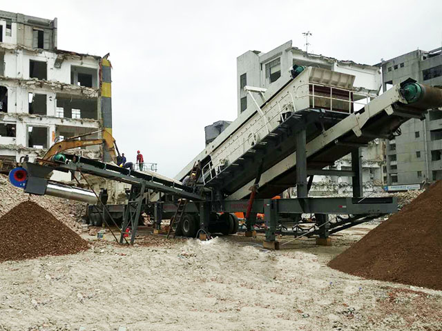 中意礦機(jī)：深圳華楠建筑廢料移動(dòng)破碎機(jī)應(yīng)用現(xiàn)場